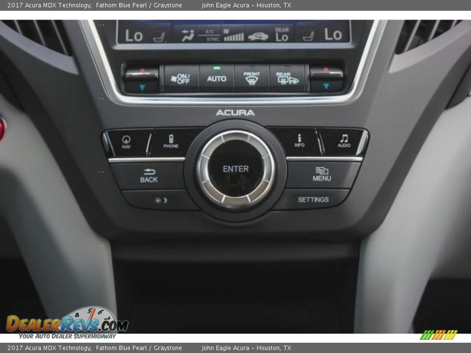 2017 Acura MDX Technology Fathom Blue Pearl / Graystone Photo #36