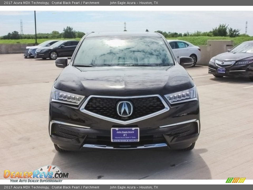 2017 Acura MDX Technology Crystal Black Pearl / Parchment Photo #2