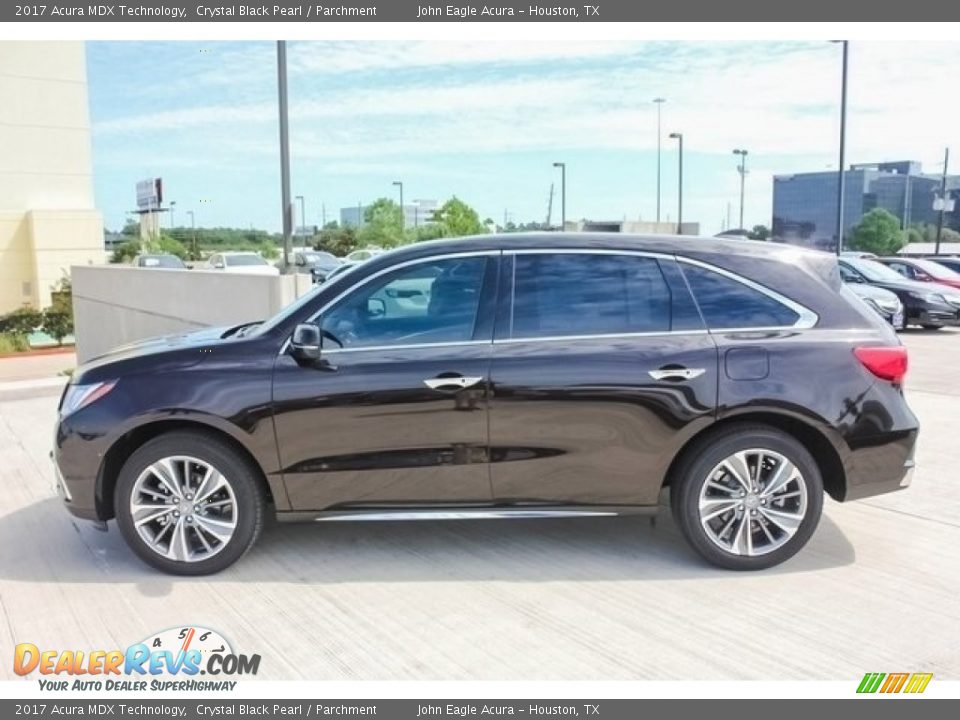 2017 Acura MDX Technology Crystal Black Pearl / Parchment Photo #4