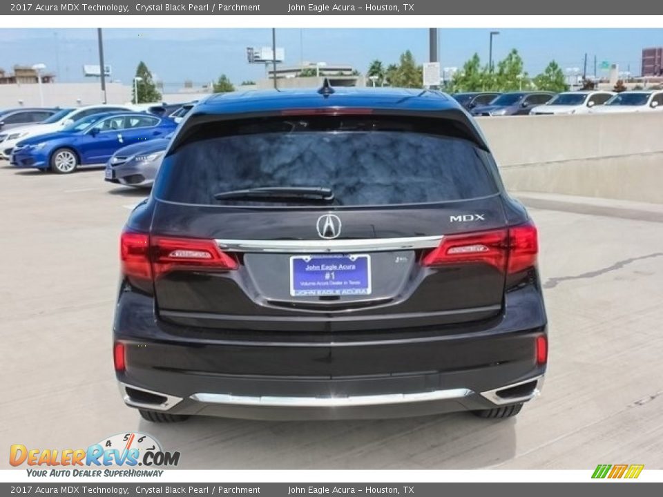 2017 Acura MDX Technology Crystal Black Pearl / Parchment Photo #6