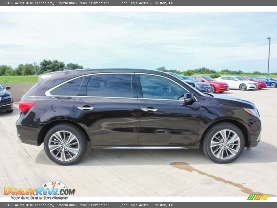 2017 Acura MDX Technology Crystal Black Pearl / Parchment Photo #8