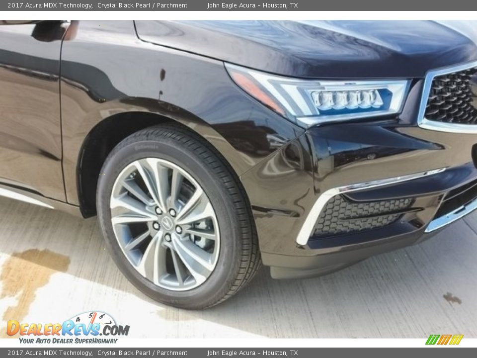 2017 Acura MDX Technology Crystal Black Pearl / Parchment Photo #10