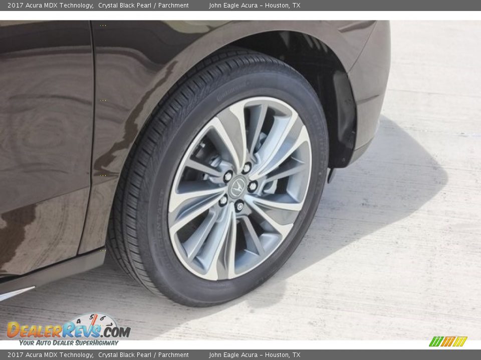 2017 Acura MDX Technology Crystal Black Pearl / Parchment Photo #11