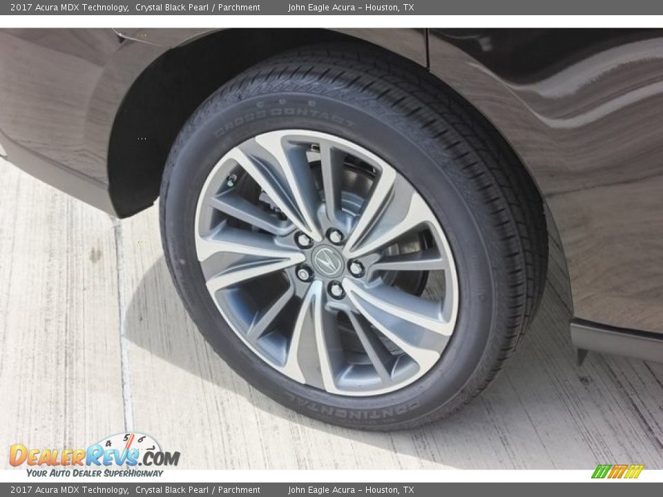 2017 Acura MDX Technology Crystal Black Pearl / Parchment Photo #12