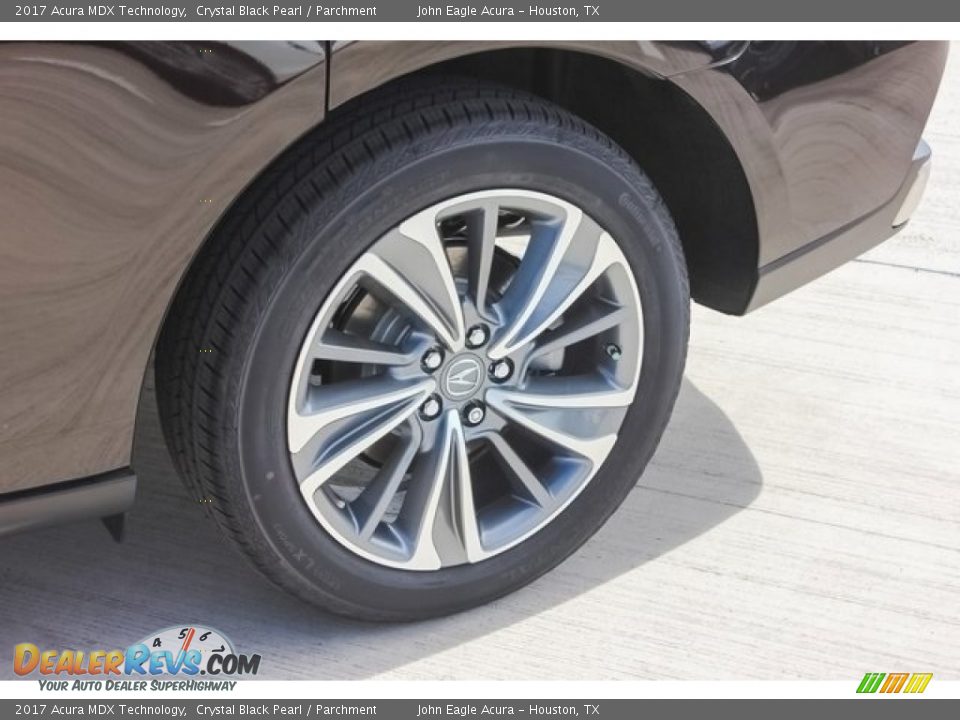 2017 Acura MDX Technology Crystal Black Pearl / Parchment Photo #13