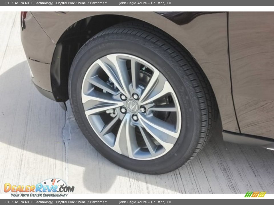 2017 Acura MDX Technology Crystal Black Pearl / Parchment Photo #14