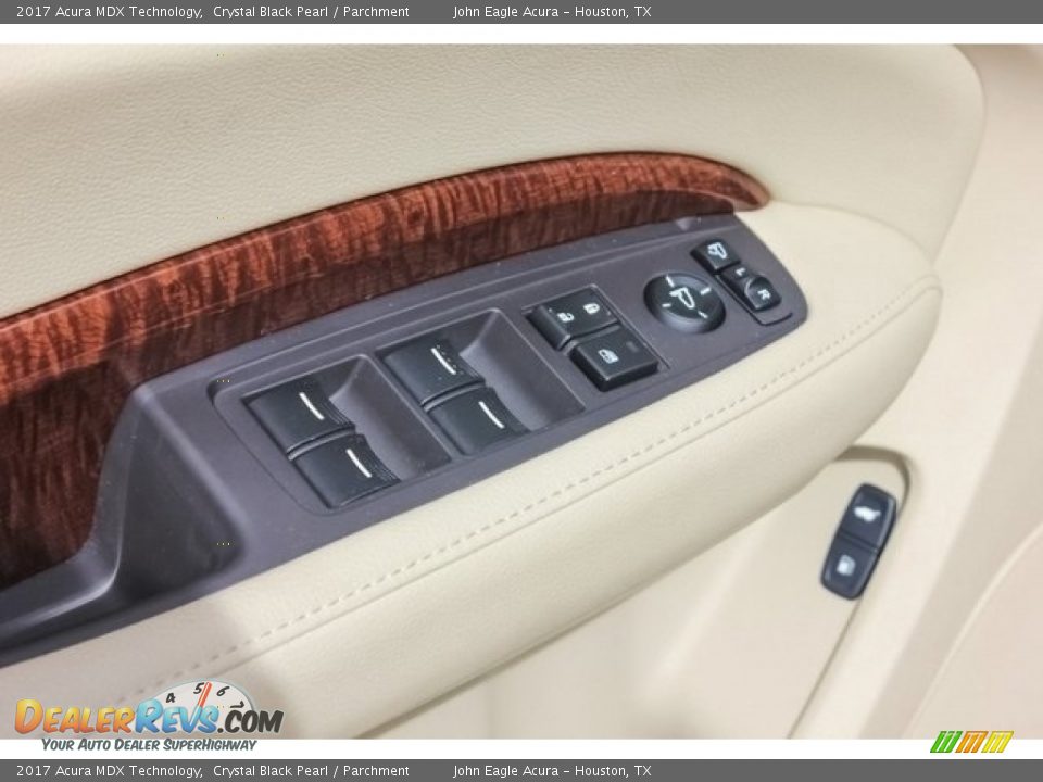 2017 Acura MDX Technology Crystal Black Pearl / Parchment Photo #16