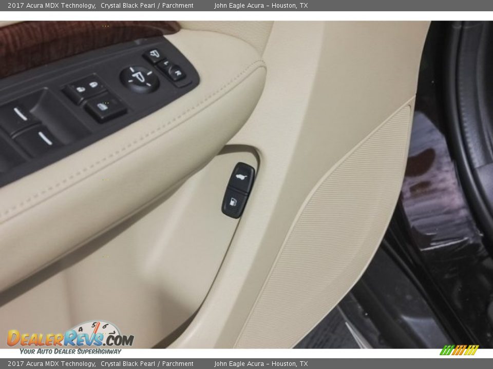 2017 Acura MDX Technology Crystal Black Pearl / Parchment Photo #17