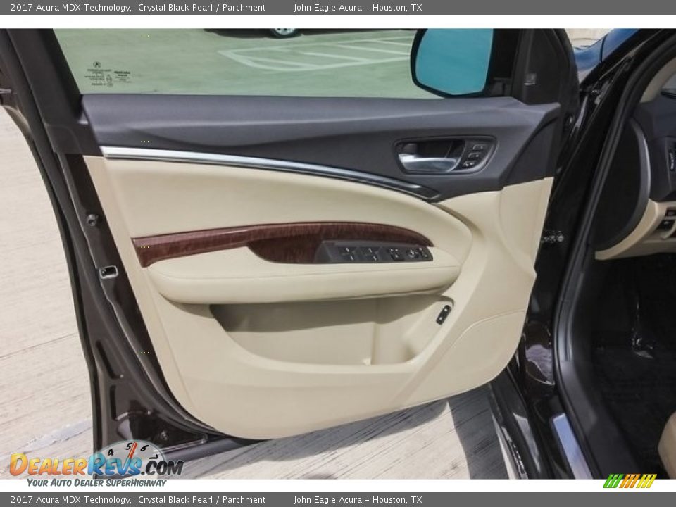2017 Acura MDX Technology Crystal Black Pearl / Parchment Photo #19