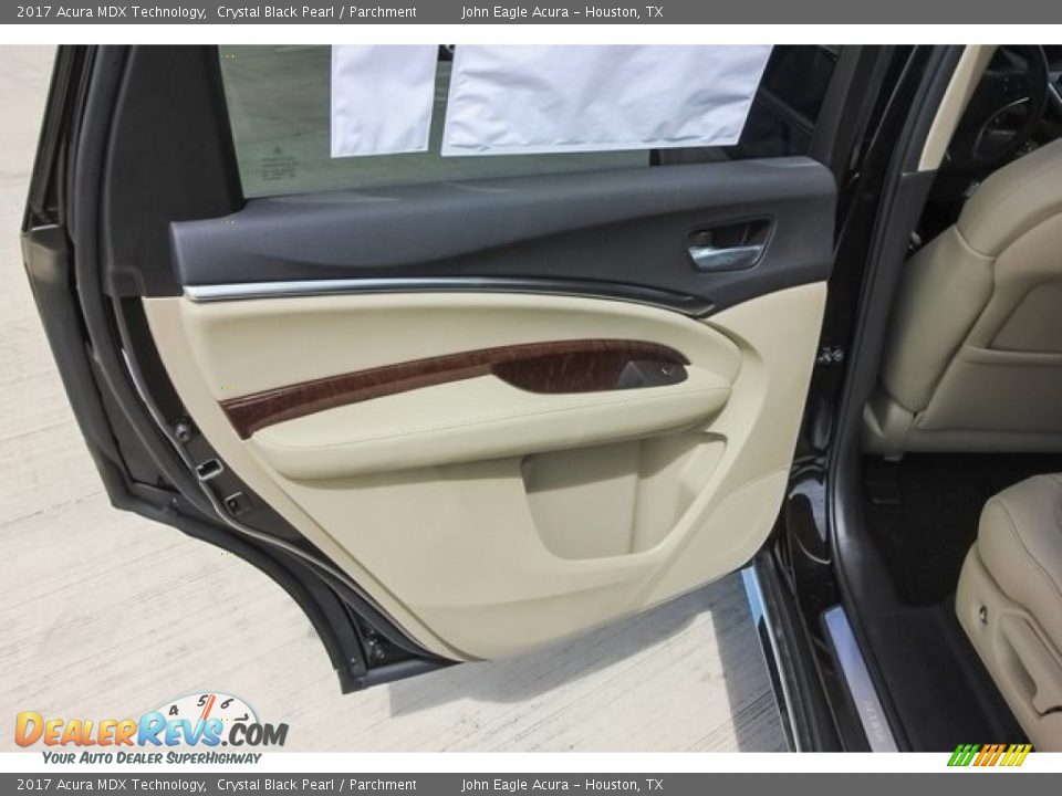 2017 Acura MDX Technology Crystal Black Pearl / Parchment Photo #21