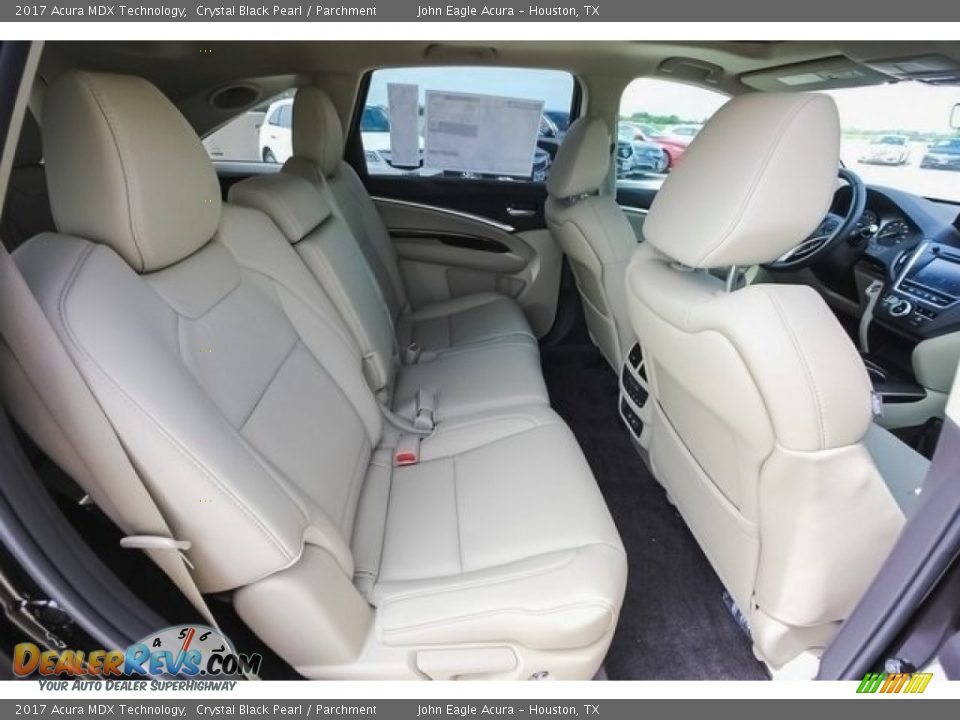 2017 Acura MDX Technology Crystal Black Pearl / Parchment Photo #27