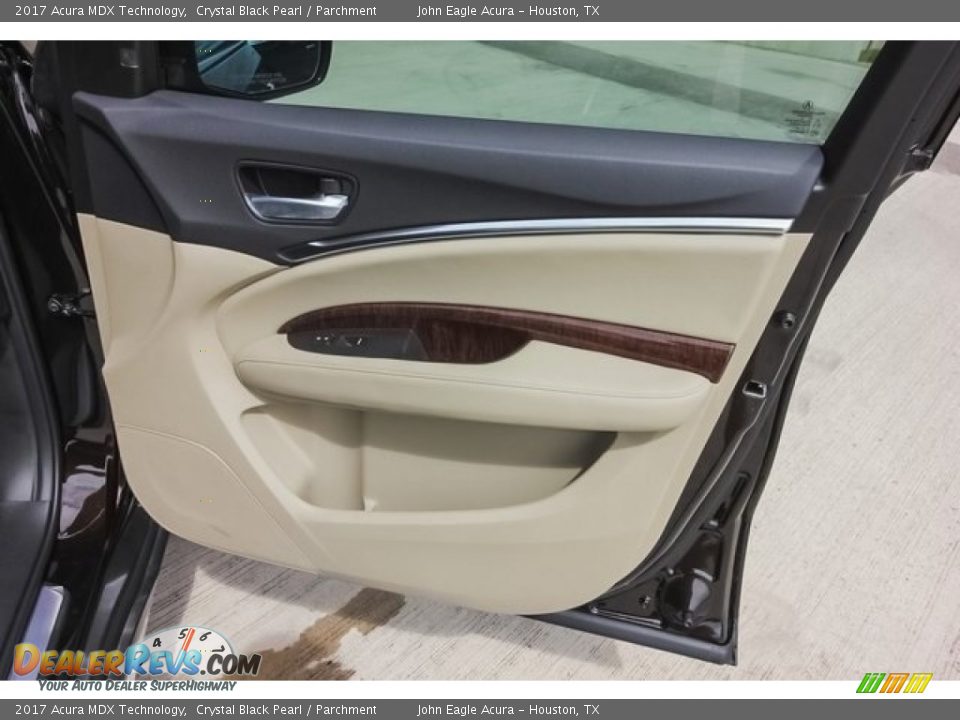 2017 Acura MDX Technology Crystal Black Pearl / Parchment Photo #28