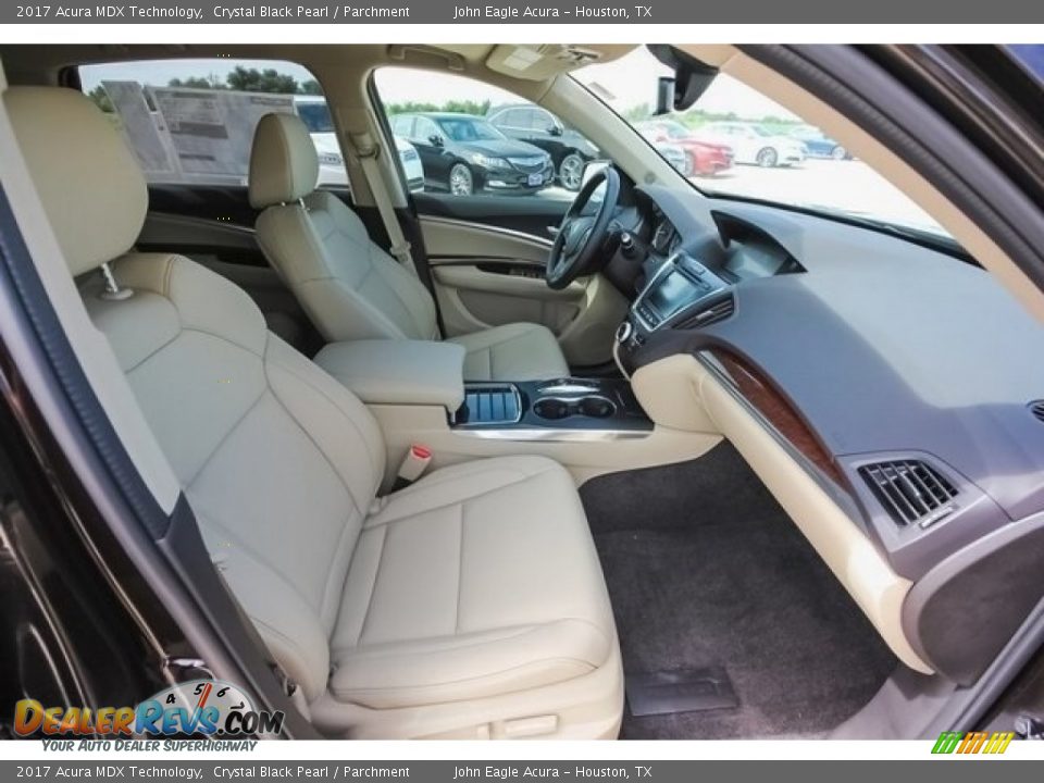 2017 Acura MDX Technology Crystal Black Pearl / Parchment Photo #29