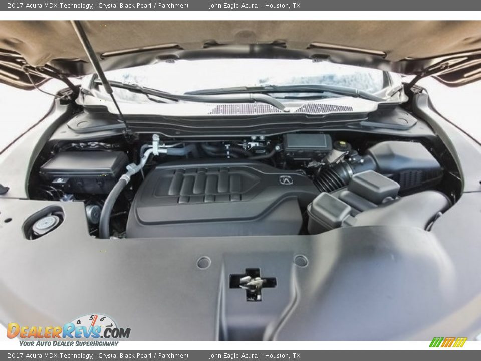 2017 Acura MDX Technology Crystal Black Pearl / Parchment Photo #30