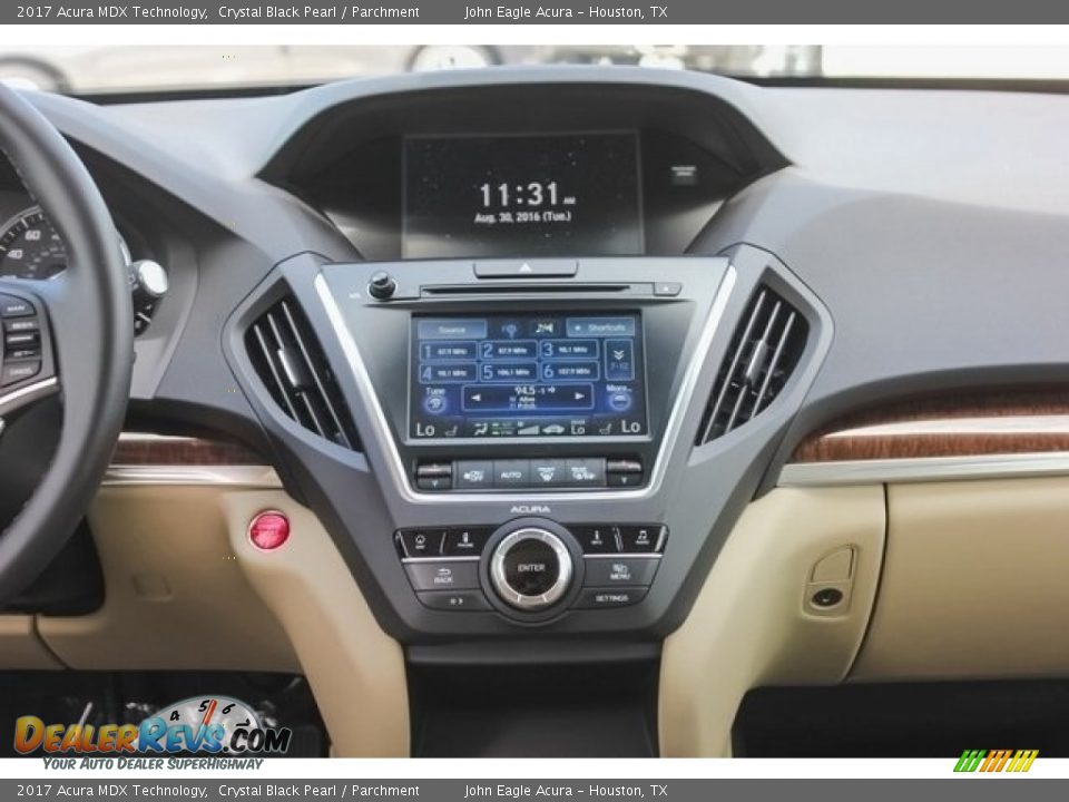 2017 Acura MDX Technology Crystal Black Pearl / Parchment Photo #33