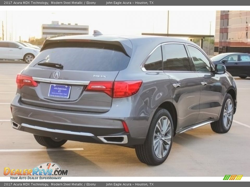 2017 Acura MDX Technology Modern Steel Metallic / Ebony Photo #7