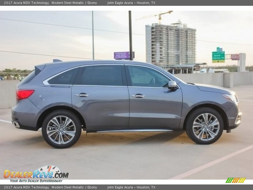 2017 Acura MDX Technology Modern Steel Metallic / Ebony Photo #8