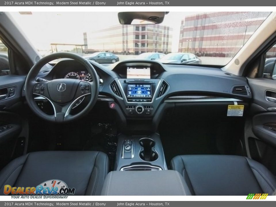 2017 Acura MDX Technology Modern Steel Metallic / Ebony Photo #9