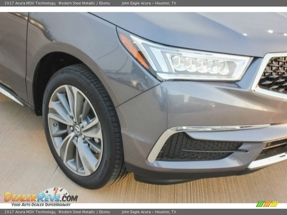 2017 Acura MDX Technology Modern Steel Metallic / Ebony Photo #10