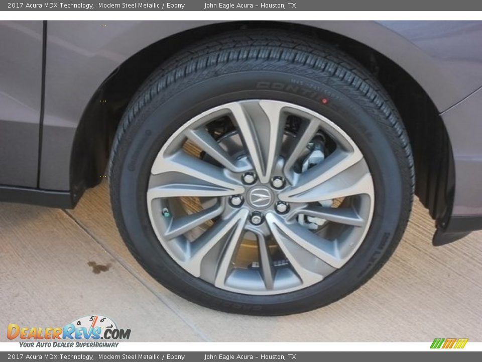 2017 Acura MDX Technology Modern Steel Metallic / Ebony Photo #11