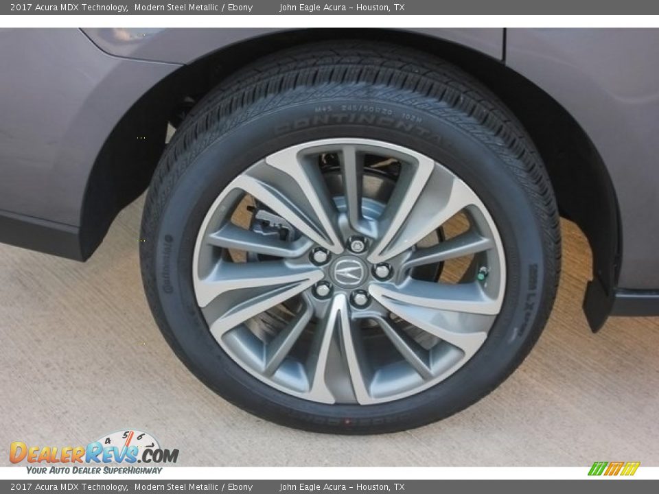 2017 Acura MDX Technology Modern Steel Metallic / Ebony Photo #12