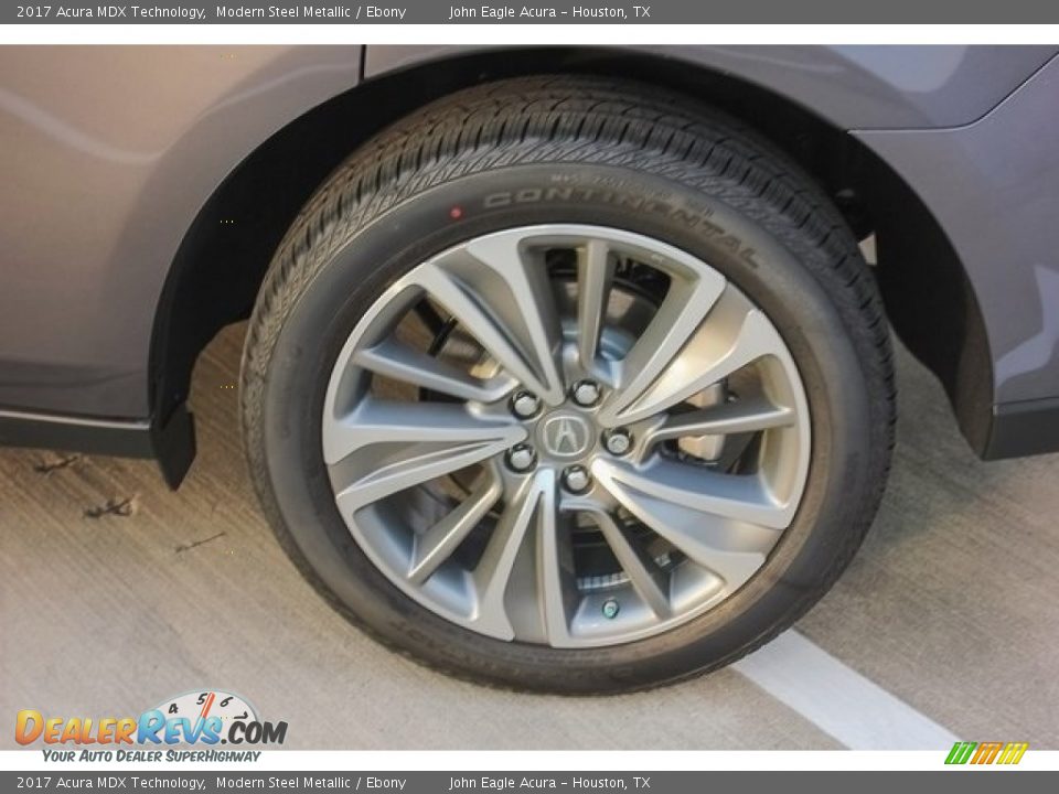 2017 Acura MDX Technology Modern Steel Metallic / Ebony Photo #13
