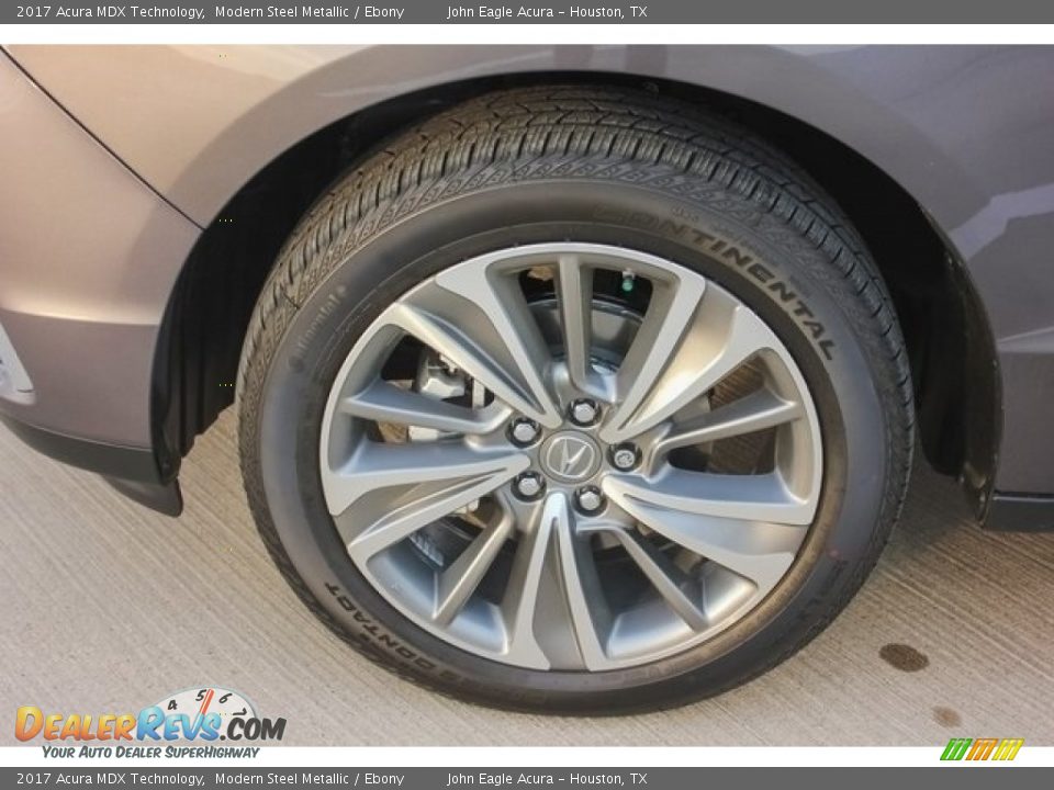 2017 Acura MDX Technology Modern Steel Metallic / Ebony Photo #14