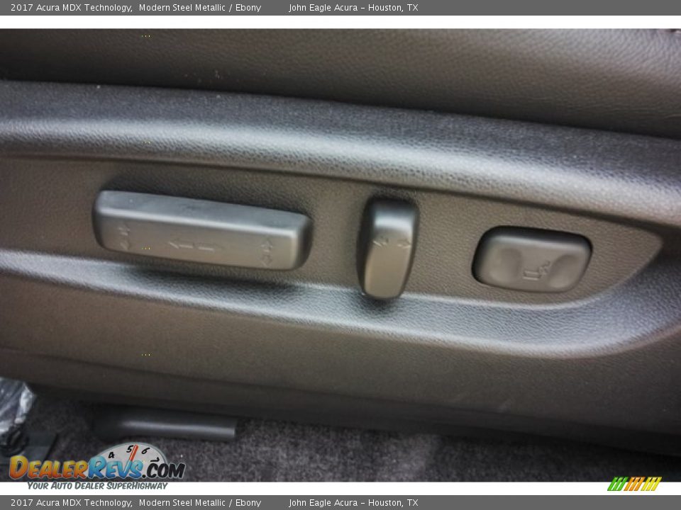 2017 Acura MDX Technology Modern Steel Metallic / Ebony Photo #16