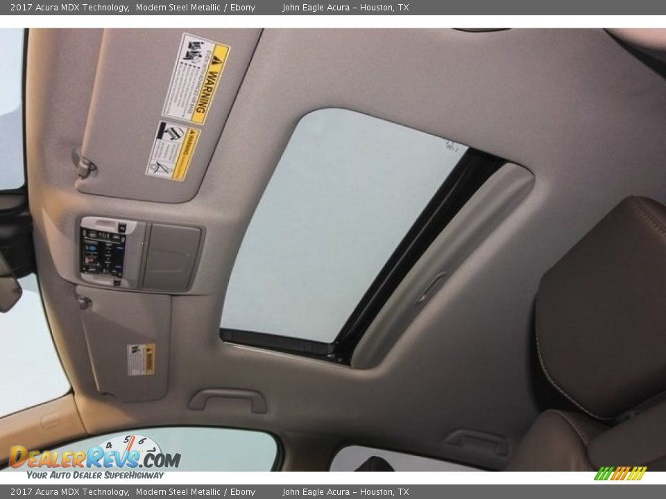 2017 Acura MDX Technology Modern Steel Metallic / Ebony Photo #17