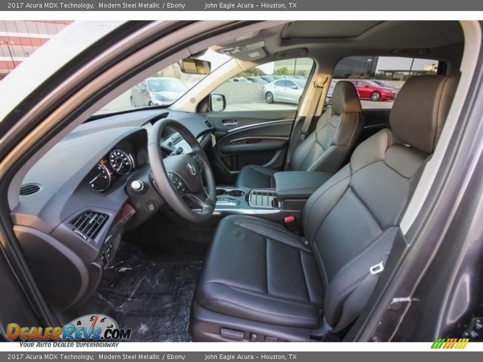2017 Acura MDX Technology Modern Steel Metallic / Ebony Photo #18