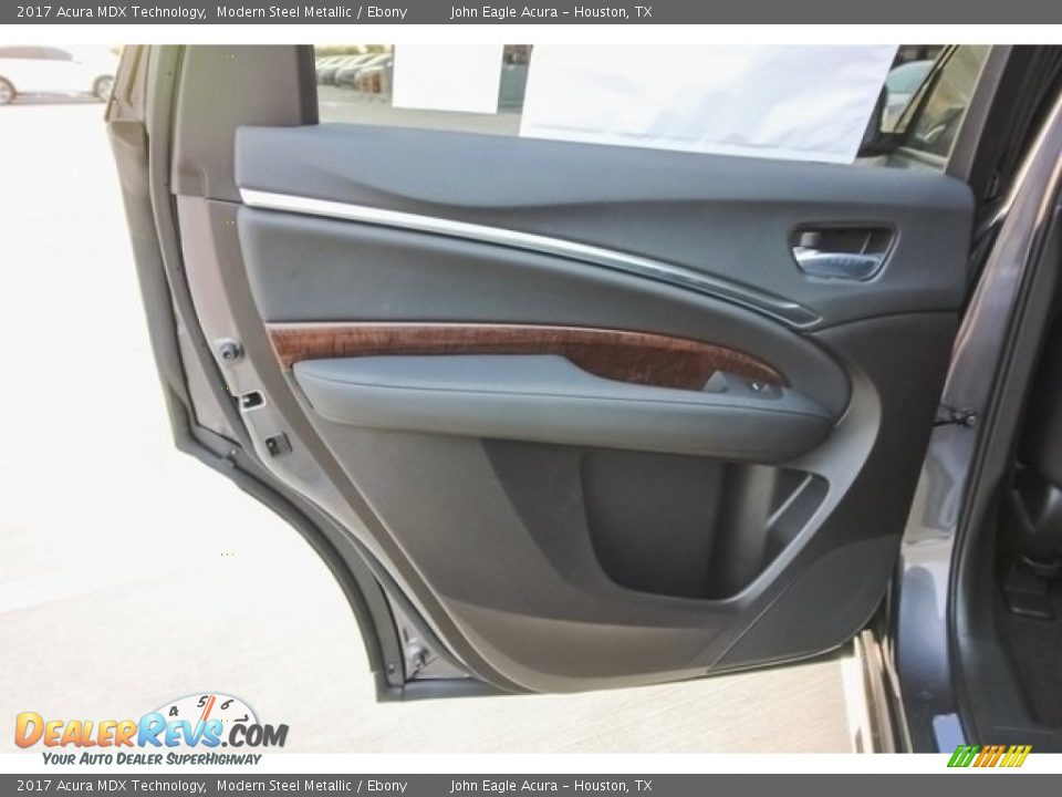 2017 Acura MDX Technology Modern Steel Metallic / Ebony Photo #19