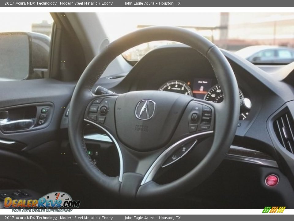 2017 Acura MDX Technology Modern Steel Metallic / Ebony Photo #32