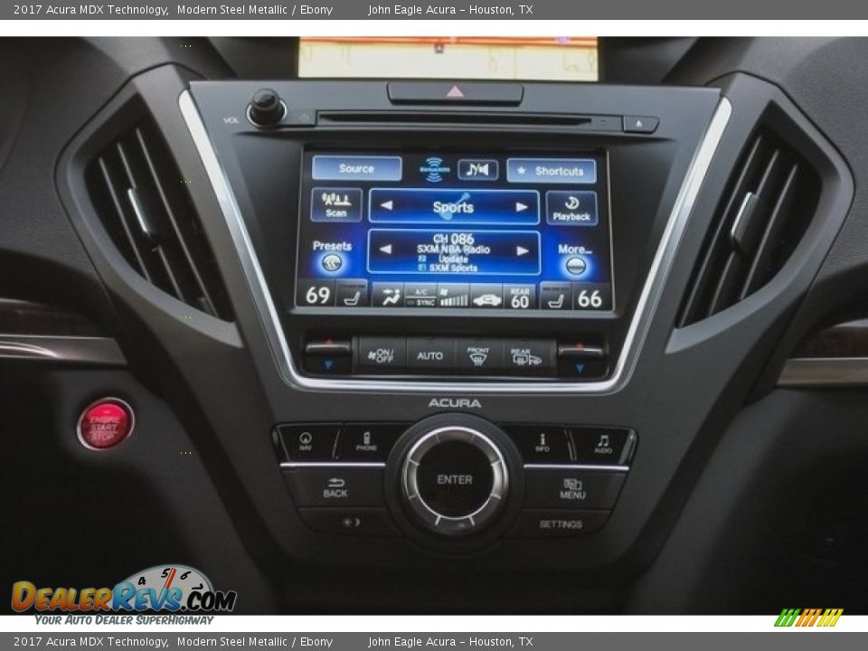 2017 Acura MDX Technology Modern Steel Metallic / Ebony Photo #36