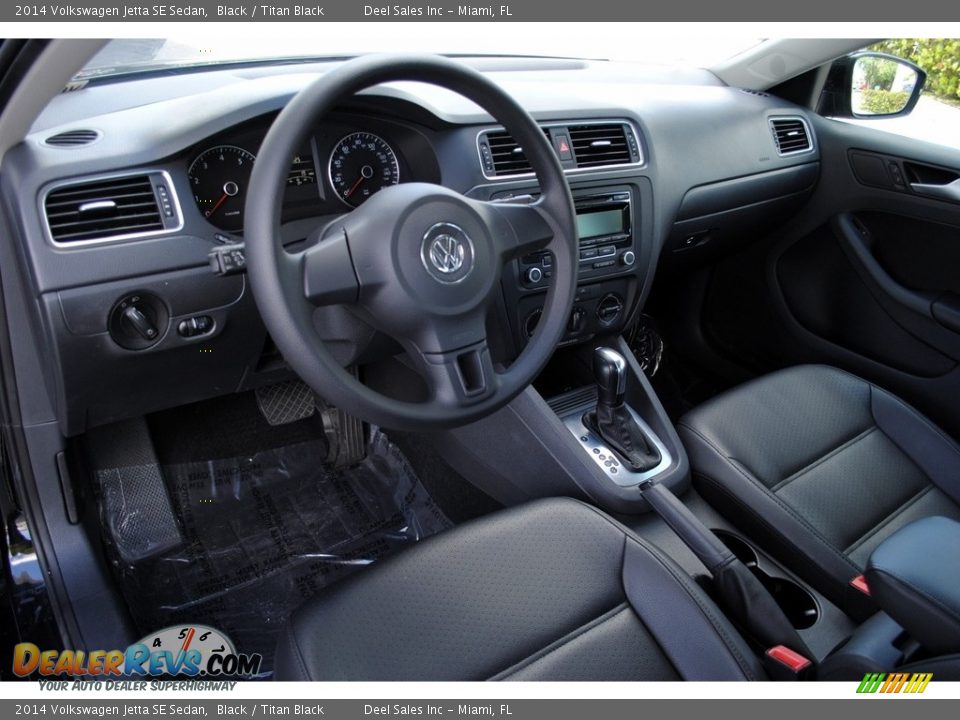 2014 Volkswagen Jetta SE Sedan Black / Titan Black Photo #15