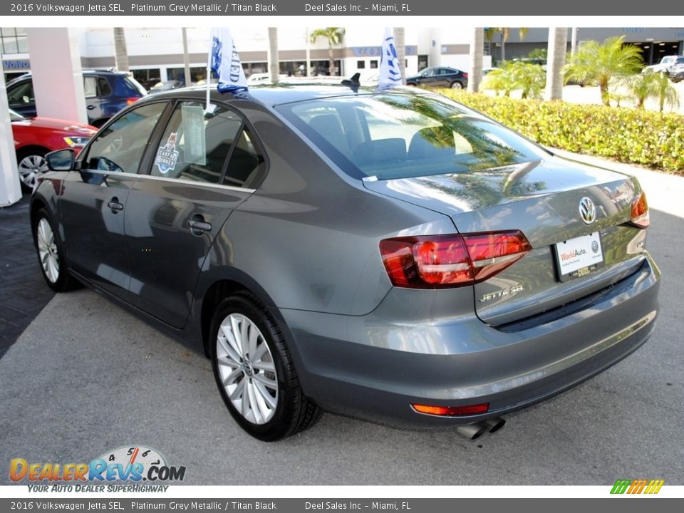 2016 Volkswagen Jetta SEL Platinum Grey Metallic / Titan Black Photo #6