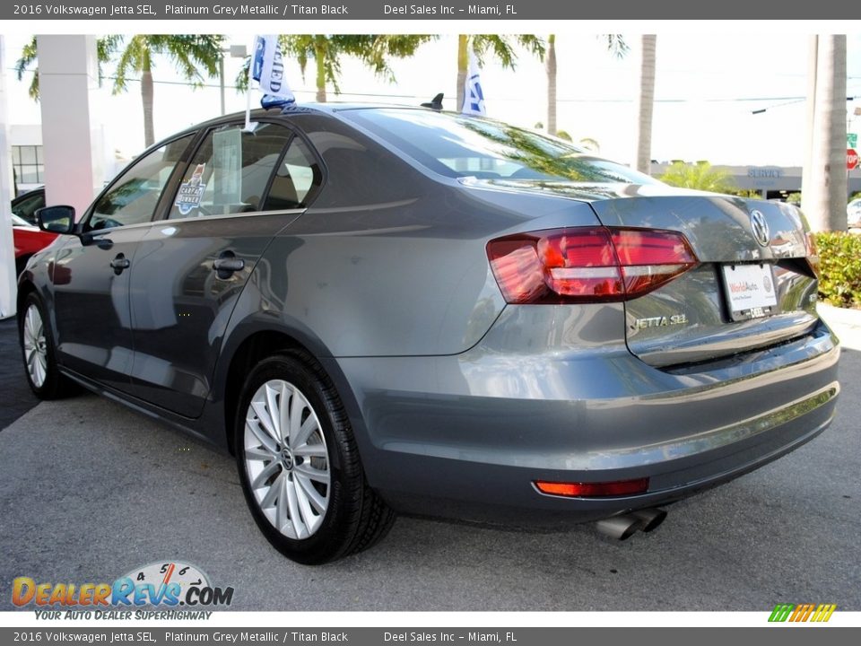 2016 Volkswagen Jetta SEL Platinum Grey Metallic / Titan Black Photo #7