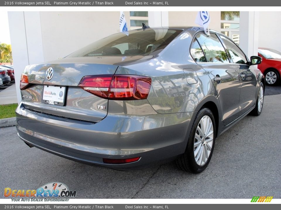 2016 Volkswagen Jetta SEL Platinum Grey Metallic / Titan Black Photo #10