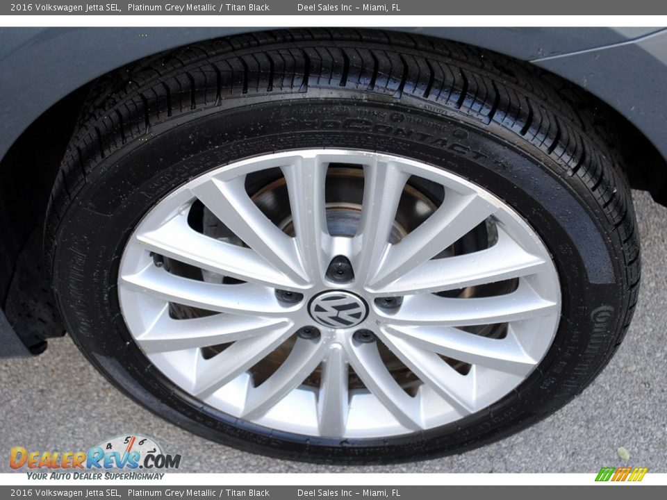 2016 Volkswagen Jetta SEL Platinum Grey Metallic / Titan Black Photo #11