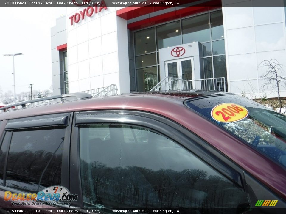 2008 Honda Pilot EX-L 4WD Dark Cherry Pearl / Gray Photo #3