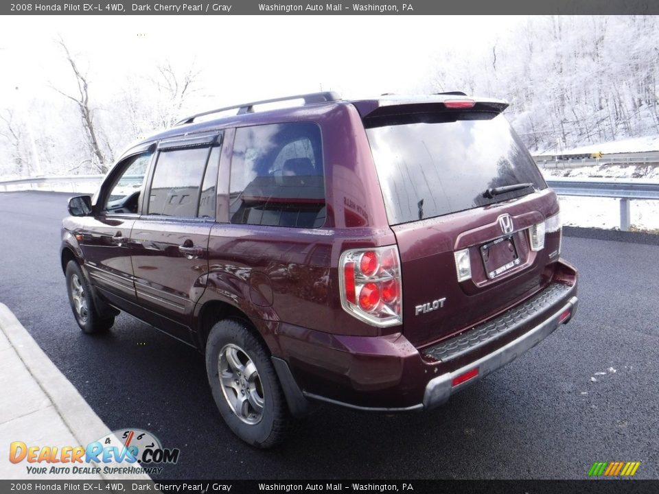 2008 Honda Pilot EX-L 4WD Dark Cherry Pearl / Gray Photo #7