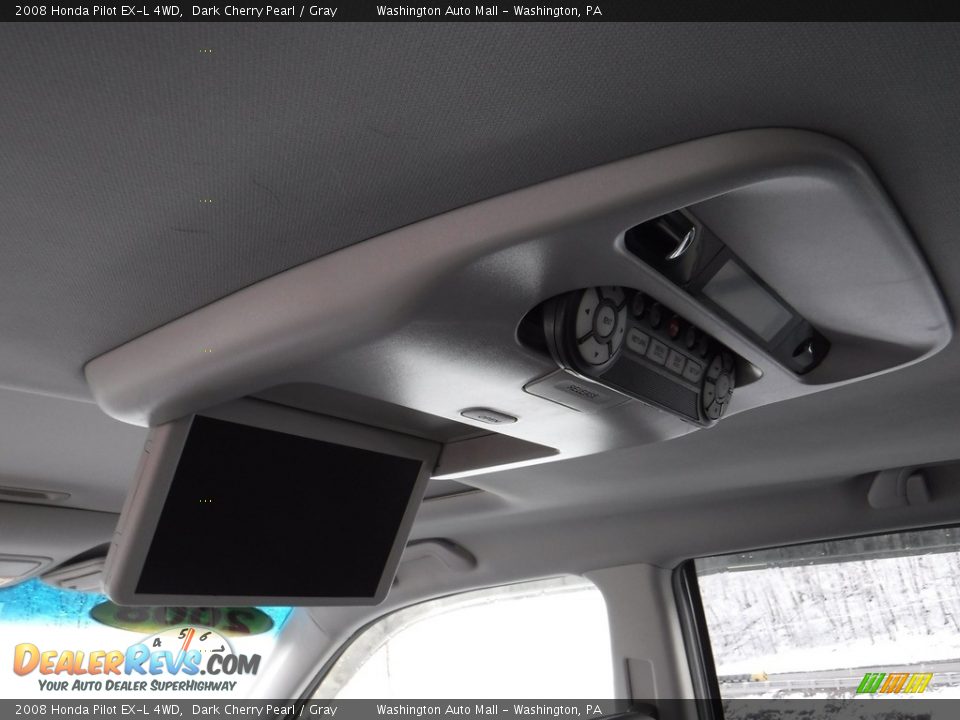 2008 Honda Pilot EX-L 4WD Dark Cherry Pearl / Gray Photo #10