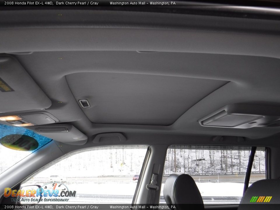 2008 Honda Pilot EX-L 4WD Dark Cherry Pearl / Gray Photo #11