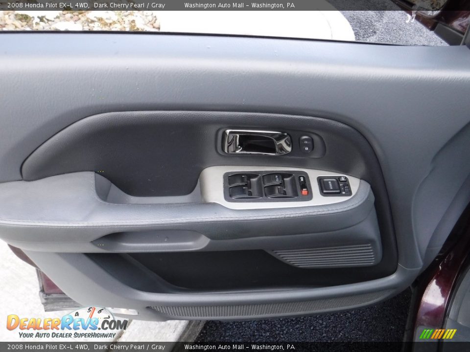 2008 Honda Pilot EX-L 4WD Dark Cherry Pearl / Gray Photo #12