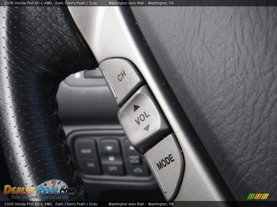 2008 Honda Pilot EX-L 4WD Dark Cherry Pearl / Gray Photo #20