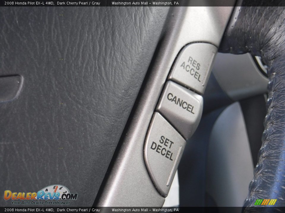 2008 Honda Pilot EX-L 4WD Dark Cherry Pearl / Gray Photo #21