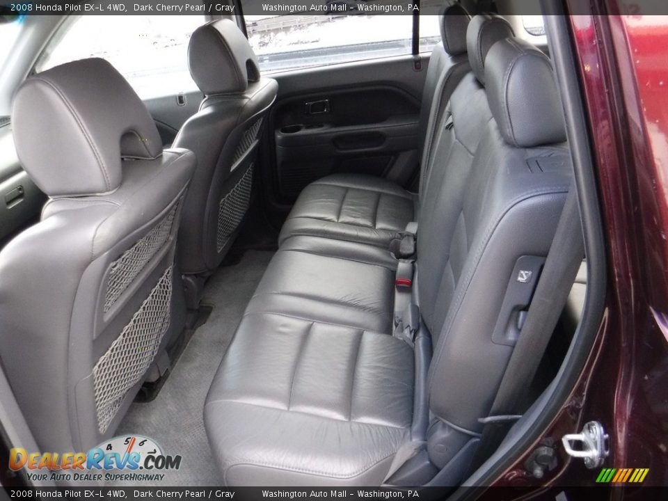 2008 Honda Pilot EX-L 4WD Dark Cherry Pearl / Gray Photo #22
