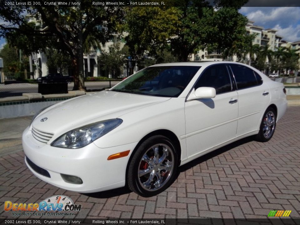 2002 Lexus ES 300 Crystal White / Ivory Photo #1