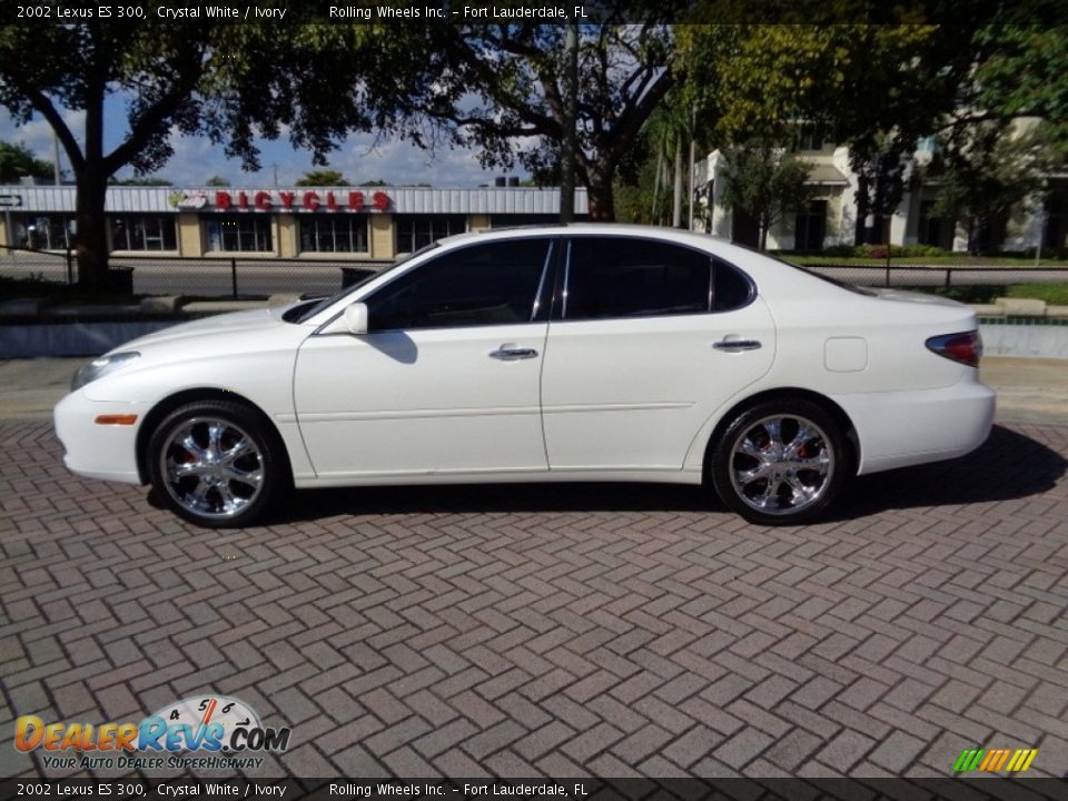 2002 Lexus ES 300 Crystal White / Ivory Photo #3