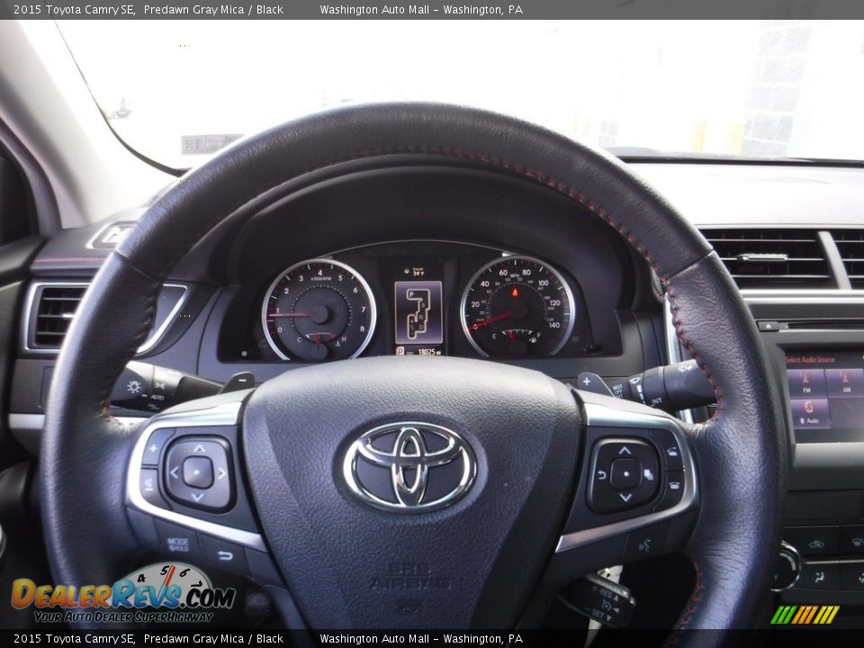 2015 Toyota Camry SE Predawn Gray Mica / Black Photo #19