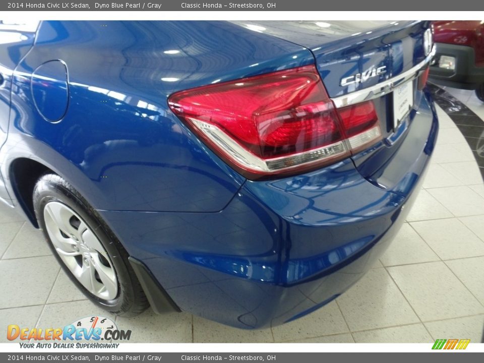 2014 Honda Civic LX Sedan Dyno Blue Pearl / Gray Photo #7